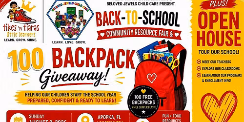 Back-to-School Community Resource Fair & 100 Backpack Giveaway 2026
