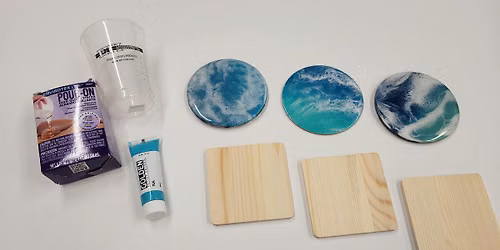 Coastal Resin Coasters - Pearl City