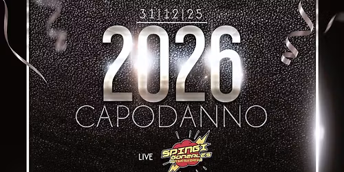 Capodanno Redas Live con Spingi Gonzales & Dj Carlo Mambrini & Andrea Carpi