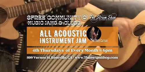 Free Monthly All Acoustic Jam