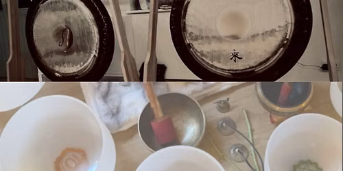 Gong and Crystalline singing bowl healing sound bath