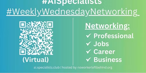 #AISpecialists Virtual Job\/Career\/Professional Networking  #Virtual #Online
