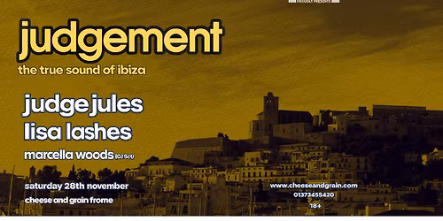 Judgement : Judge Jules, Lisa Lashes, Marcella Woods - Cheese & Grain, Frome