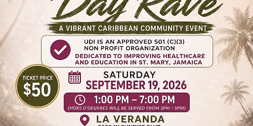  UDI Post Labor Day Fundraising Day Rave