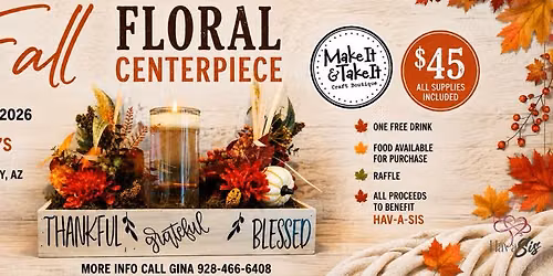 FALL FLORAL CENTERPIECE CRAFT
