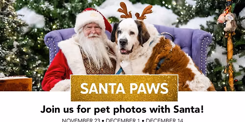 Santa Paws - Pet Photos with Santa