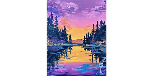 Purple Sunset Glow - Paint and Sip in San Antonio | Classpop!\u2122