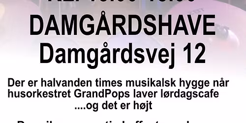 Musikalsk l\u00f8rdagscafe med GrandPops