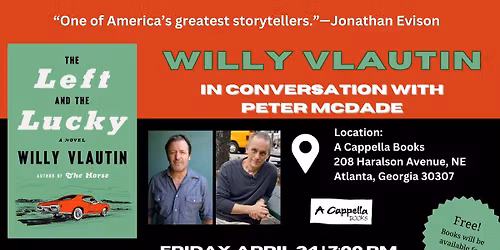 Willy Vlautin in conversation with Peter McDade \u2013 The Left and the Lucky