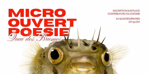 Micro ouvert de po\u00e9sie (partie 5) au Quai des Brumes