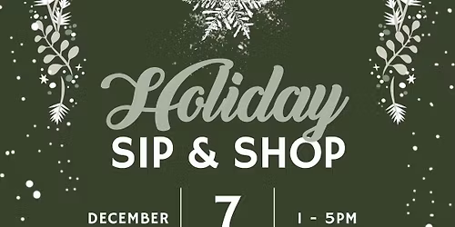 Holiday Sip and Shop
