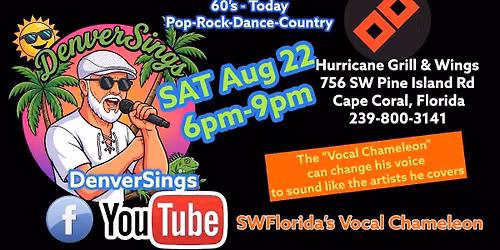 DenverSings @ Hurricane Grill & Wing (Cape Coral)