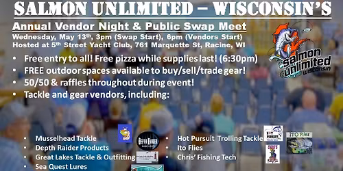 Salmon Unlimited - Wisconsin 2026 Vendor Night & Swap Meet
