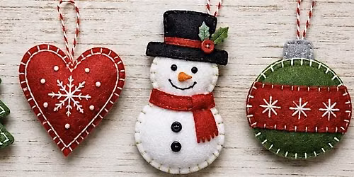 Beginner's Felt Christmas Ornament Workshop