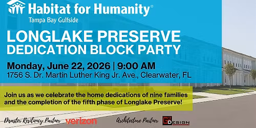 Longlake Preserve Dedication Block Party