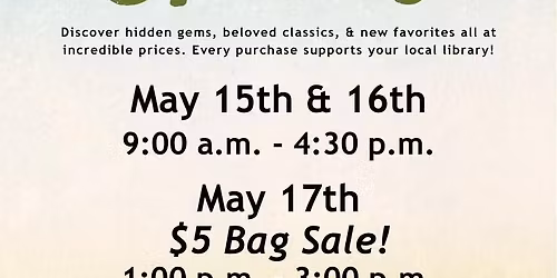 Spring Book Sale 