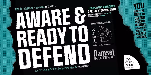 Aware & Ready to Defend: Community Self-Defense Class (All Genders Welcome)