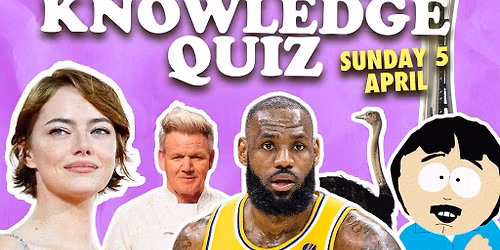 Free Entry General Knowledge Pub Quiz