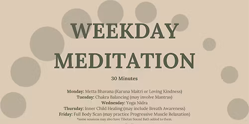 Weekday Meditation,Coeur d'Alene,ID | Reflect, Prepare, Rejuvenate | OL