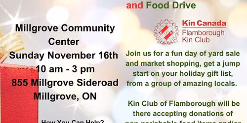 8th Annual Charity Christmas Yard Sale and Market