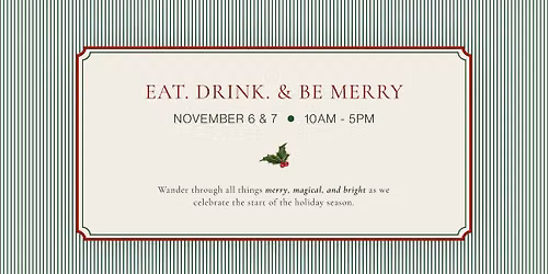 HOLIDAY SIP & SHOP
