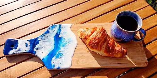 Decorate your very own 44cm bamboo serving board!