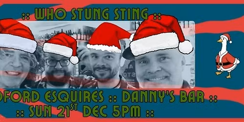 WHO STUNG STING (Reggae & Ska covers) play the Sunday Afternoon Session at Bedford Esquires