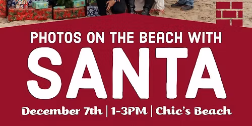 Photos on the Beach with Santa