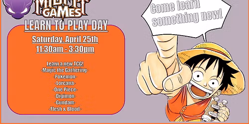 TCG Learn to Play Day!