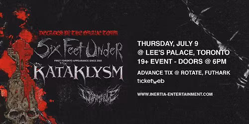 Six Feet Under \/ Kataklysm wsg. Wormhole