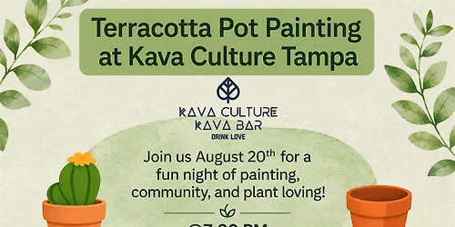 Terracotta Pot Painting  at Kava Culture Tampa
