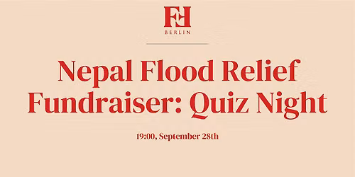 Nepal Flood Relief Fundraiser: Quiz Night