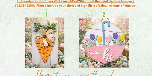 DIY Easter Sign party