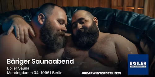 B\u00e4riger Saunaabend - Freitag!