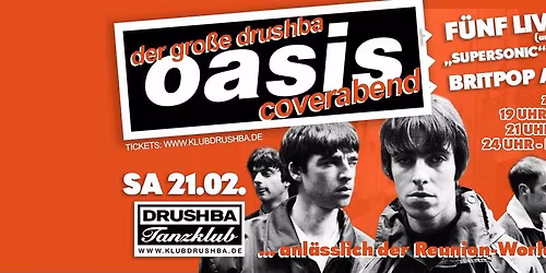 Sa 21.2. \u2605 Der gro\u00dfe OASIS Coverabend \u2605 5 Bands + Film + Britpop Aftershowparty