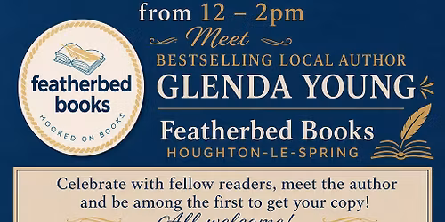 Book launch by Glenda Young, Featherbed Books, Houghton, Thurs 21 May 12-2