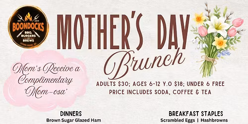Boondocks BBQ Mother's Day Brunch 2026