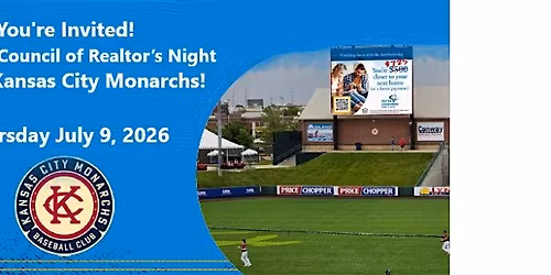 \u26be You're Invited: Women's Council of Realtor Night at The KC Monarchs!