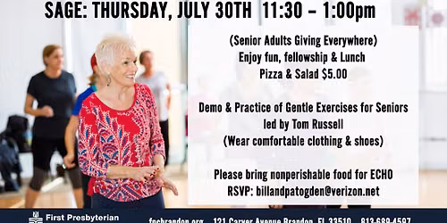 SAGE: Gentle Exercises for Seniors
