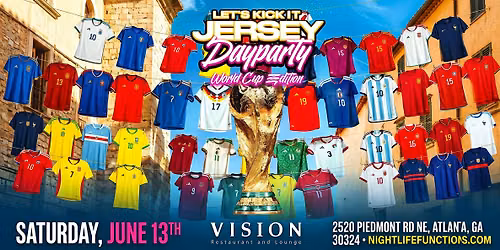 World Cup Jersey Party | Vision Restaurant and Lounge