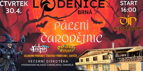 P\u00e1len\u00ed \u010darod\u011bjnic v Cyklokempu Lod\u011bnice Brn\u00e1