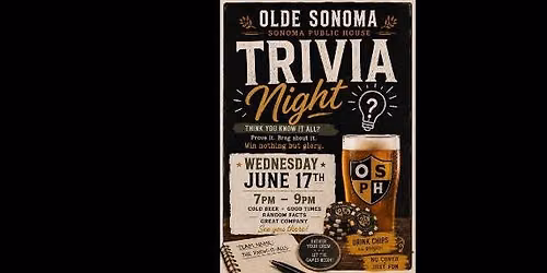 Trivia Night at Olde Sonoma Public House