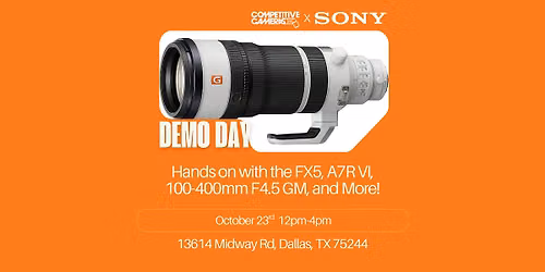 Sony Alpha Demo Day at Competitive Cameras