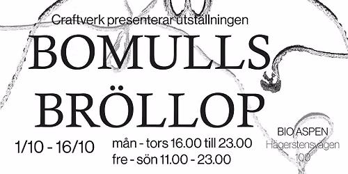 Stockholm Craft Week - Bomullsbr\u00f6llop