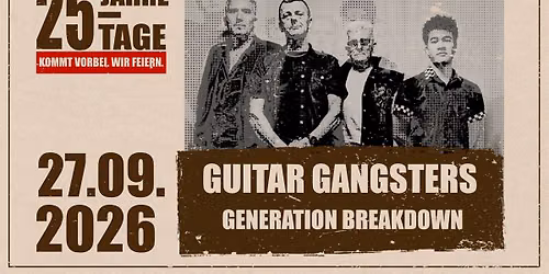 GUITAR GANGSTERS x Support (tba)