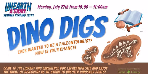 Dino Digs Summer Reading Event
