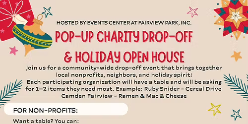 Pop-Up Charity Drop Off