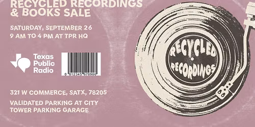 Recycled Recordings and Book Sale!