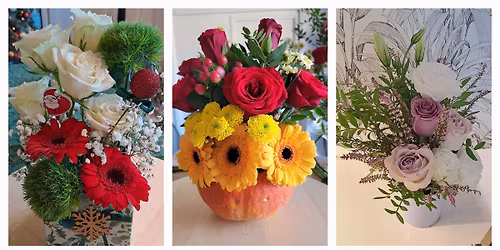 Create your floral arrangement and practise French