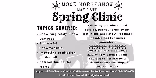 Mock Horseshow Spring Clinic